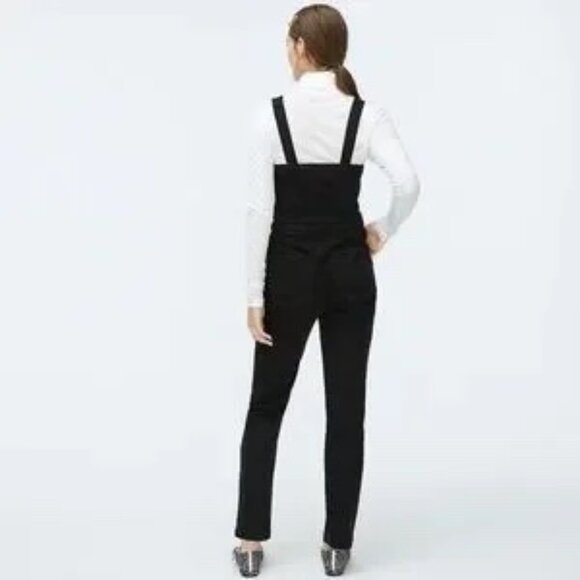 Women's J. Crew Washed Black Denim Coverall | Size 4 - Picture 2 of 7